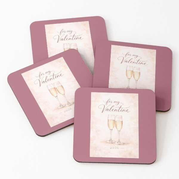 Item preview, For My Valentine — Sparkling Toast · 2026 designed and sold by Novel Works Studio.
