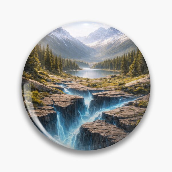 Item preview, Mystic Mountain Valley – Fantasy Nature Landscape designed and sold by NAJURE.