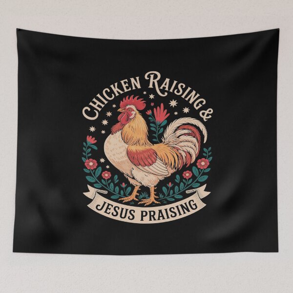 Item preview, Chicken Raising & Jesus Praising 40  designed and sold by MythWoot.