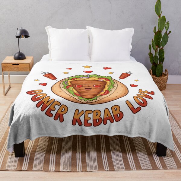 Item preview, Doner Kebab Love Funny Cartoon Food Design. designed and sold by The-T-In-Retro.