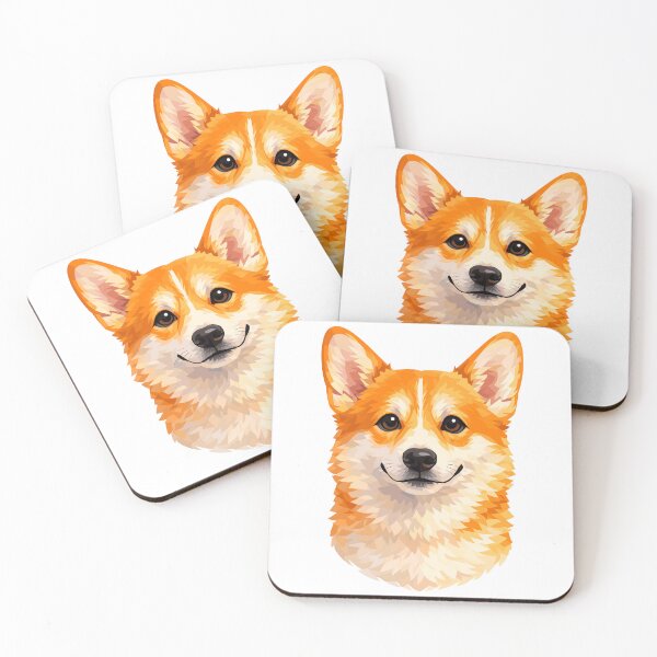 Item preview, Corgi Dog Portrait, Semi-Realistic Vector Illustration with a Calm and Friendly Expression designed and sold by Pet Prints.
