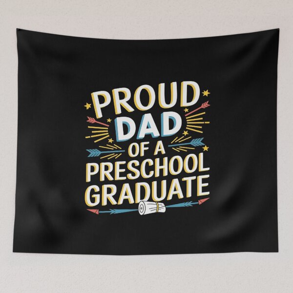 Item preview, Proud Dad of a 2025 Preschool Graduate  designed and sold by PowAcademy.