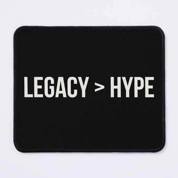 Item preview, Legacy Over Hype – Minimalist Motivation Quote Design designed and sold by rebuZZ-Apparels-The Minimalistic Buzz.