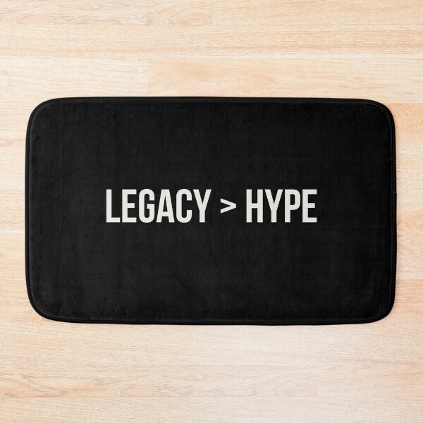 Item preview, Legacy Over Hype – Minimalist Motivation Quote Design designed and sold by rebuZZ-Apparels-The Minimalistic Buzz.