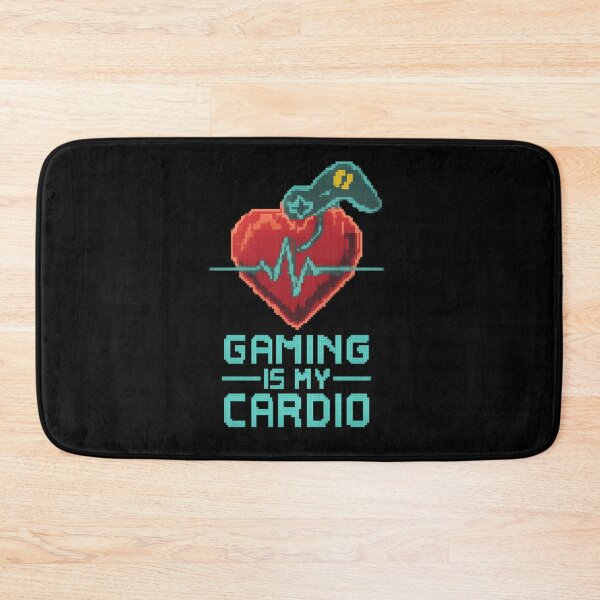 Item preview, Gaming Is My Cardio - Neon Pixel Heart Design designed and sold by MKreative Studio.