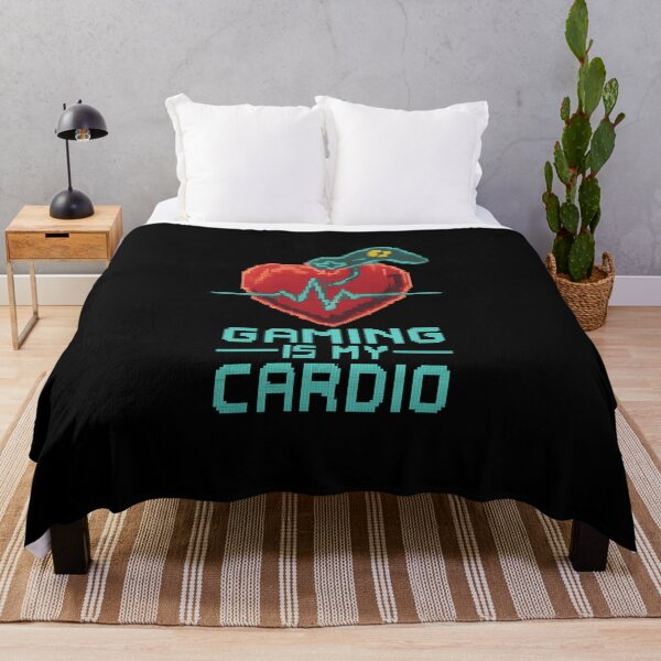 Item preview, Gaming Is My Cardio - Neon Pixel Heart Design designed and sold by MKreative Studio.