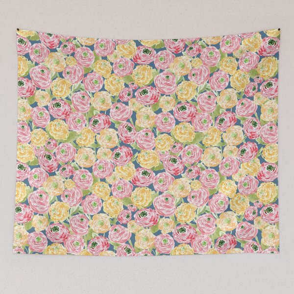 Item preview, Soft Ranunculus Floral - Grandmillennial Cottage Garden  designed and sold by aneladesigns.
