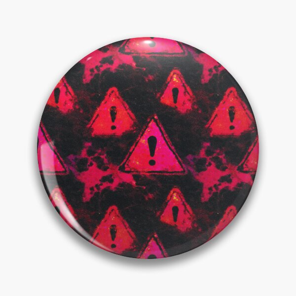 Item preview, Neon Warning Triangle Grunge Pattern designed and sold by bubblegoth.