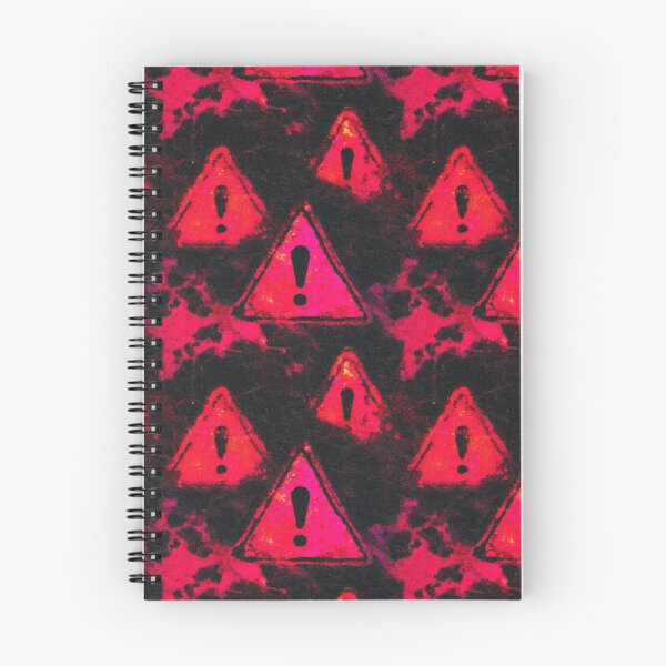 Item preview, Neon Warning Triangle Grunge Pattern designed and sold by bubblegoth.
