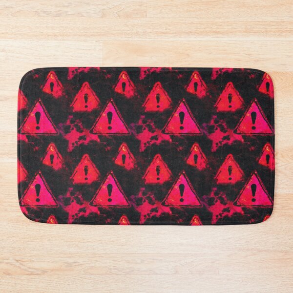 Item preview, Neon Warning Triangle Grunge Pattern designed and sold by bubblegoth.