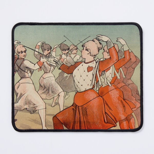 Item preview, French Swordswomen Poster (1885) designed and sold by 19th Century in Color.
