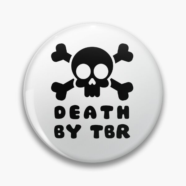 Item preview, Death by TBR (To Be Read) Black Skull  designed and sold by Taiga-Design.