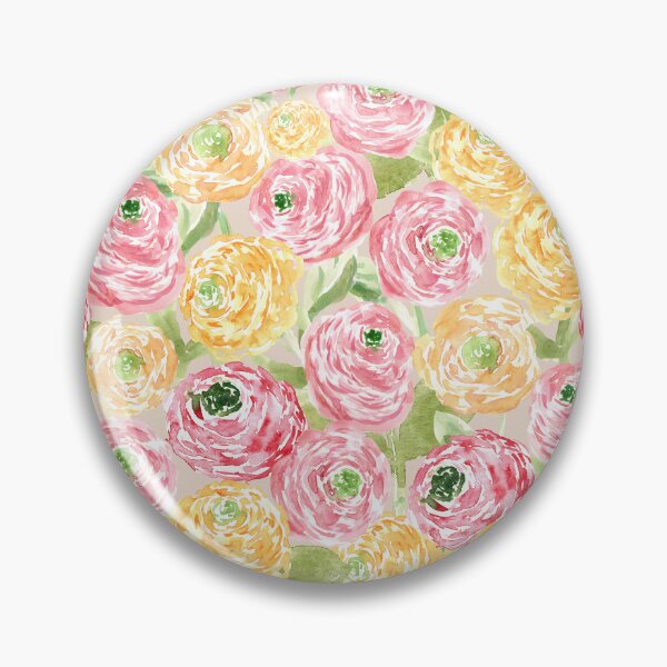 Item preview, Soft Ranunculus Floral - Grandmillennial Cottage Garden  designed and sold by aneladesigns.