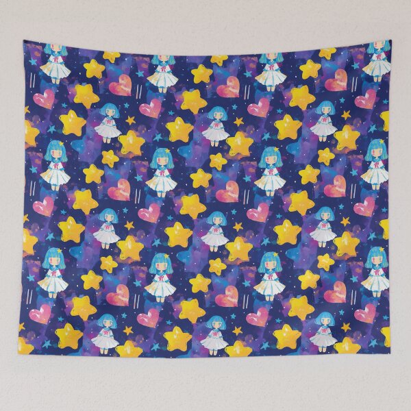 Item preview, Yume Kawaii Sailor Girl Pattern designed and sold by bubblegoth.