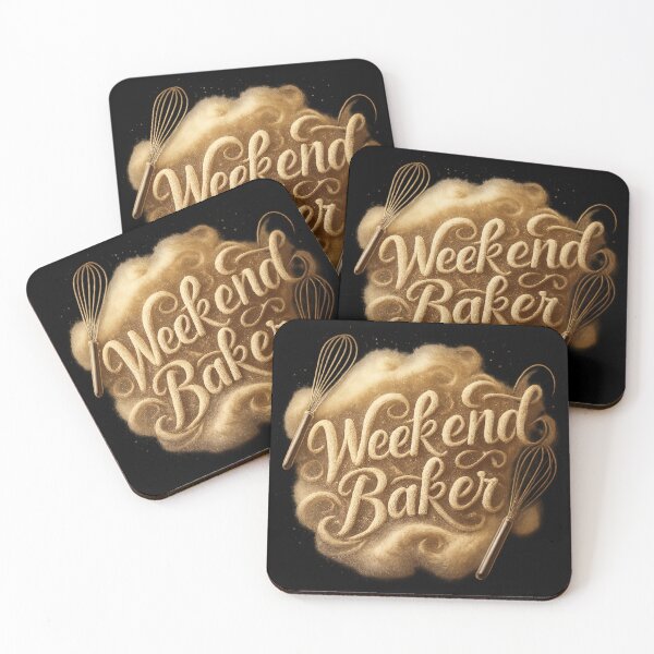 Item preview, Weekend Baker - Flour & Whisks Typography designed and sold by MKreative Studio.