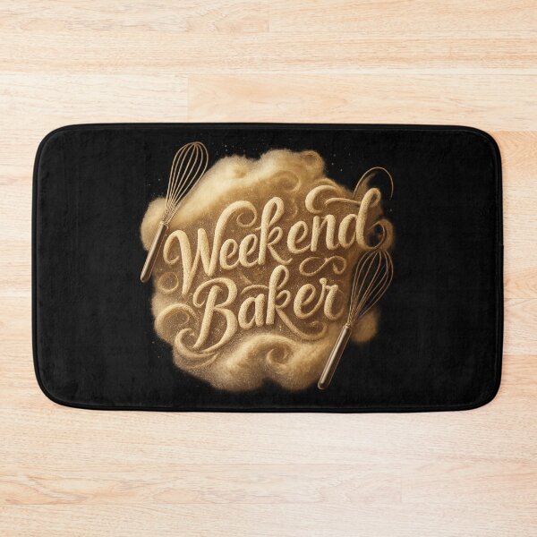 Item preview, Weekend Baker - Flour & Whisks Typography designed and sold by MKreative Studio.