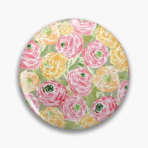 Item preview, Soft Ranunculus Floral - Grandmillennial Cottage Garden  designed and sold by aneladesigns.