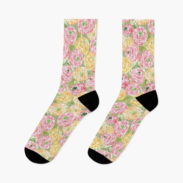 Item preview, Soft Ranunculus Floral - Grandmillennial Cottage Garden  designed and sold by aneladesigns.