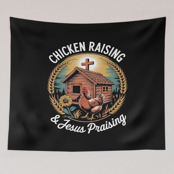 Item preview, Chicken Raising & Jesus Praising 45  designed and sold by MythWoot.