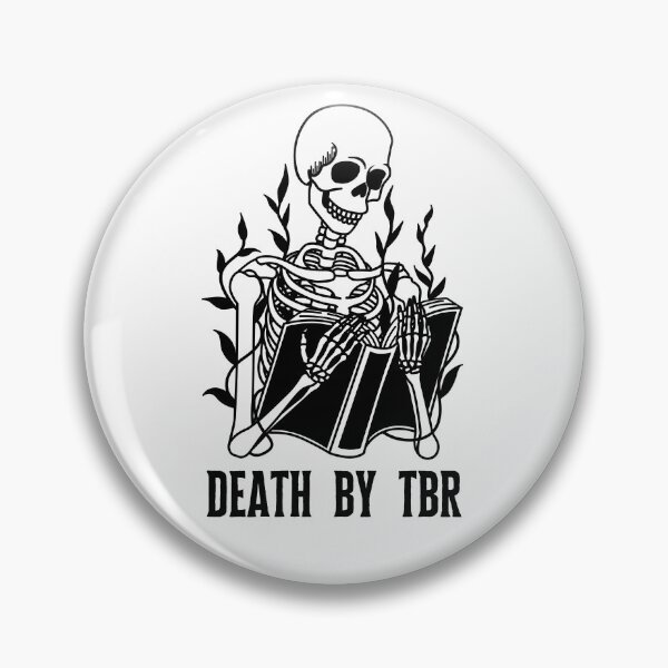 Item preview, Death by TBR Skeleton Reading a Book designed and sold by Taiga-Design.