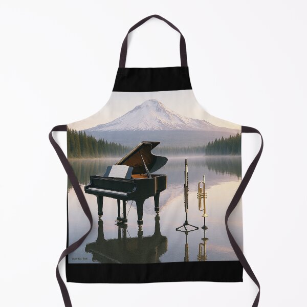 Item preview, Piano, Trumpet & EWI on a Quiet Lake – Music Reflections in Nature designed and sold by MySheetMusicArt.