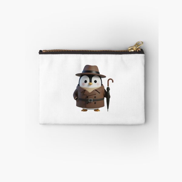 Item preview, POODY Trench – Cute Penguin in Classic Trench Coat designed and sold by HNstory.