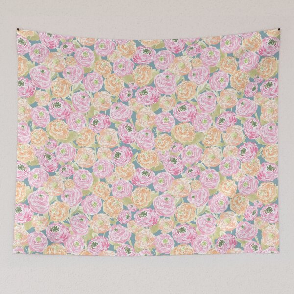 Item preview, Soft Ranunculus Floral - Grandmillennial Cottage Garden  designed and sold by aneladesigns.