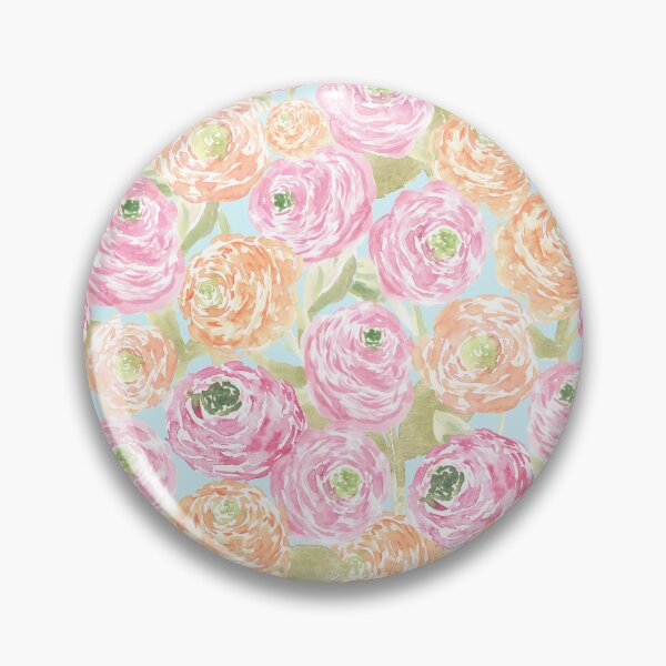Item preview, Soft Ranunculus Floral - Grandmillennial Cottage Garden  designed and sold by aneladesigns.