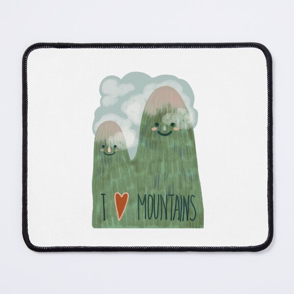 Item preview, I love mountains, childish style, kidcore, designed and sold by Dormitria.