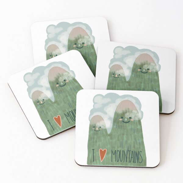 Item preview, I love mountains, childish style, kidcore, designed and sold by Dormitria.