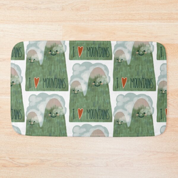 Item preview, I love mountains, childish style, kidcore, designed and sold by Dormitria.