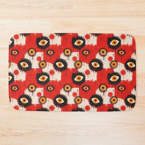 Item preview,  Evil Eye Graffiti Pattern in Red designed and sold by bubblegoth.
