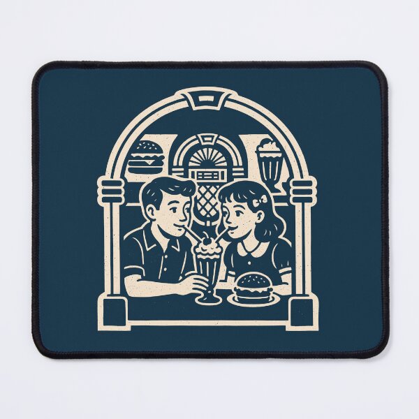 Item preview, Milkshake Sweethearts At Retro Diner designed and sold by EdvvinStudios.