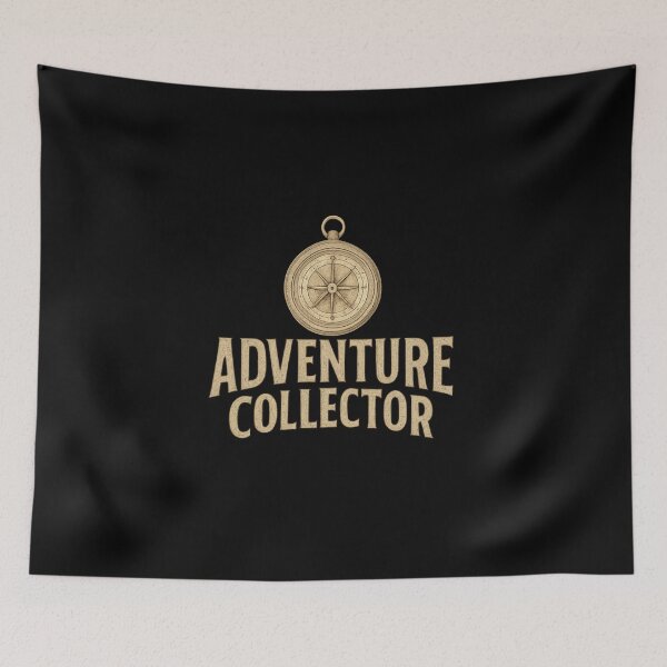Item preview, Adventure Collector - Vintage Compass Typography designed and sold by MKreative Studio.