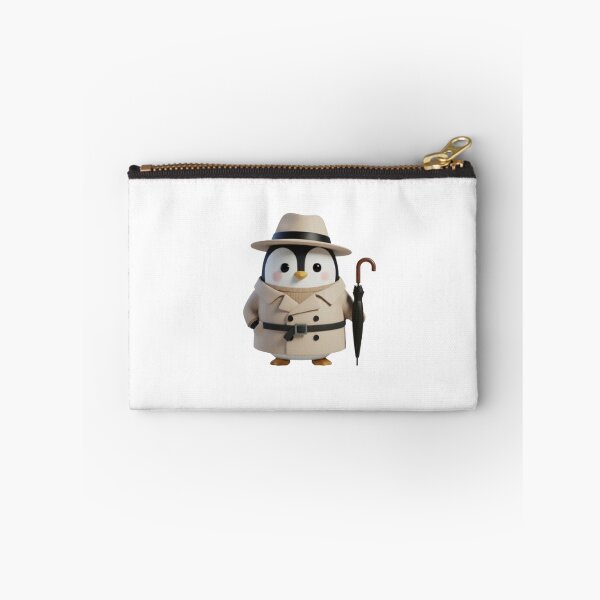 Item preview, POODY Trench – Cute Penguin in Classic Trench Coat designed and sold by HNstory.