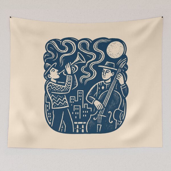 Item preview, Night Jazz Flowing Through City designed and sold by EdvvinStudios.