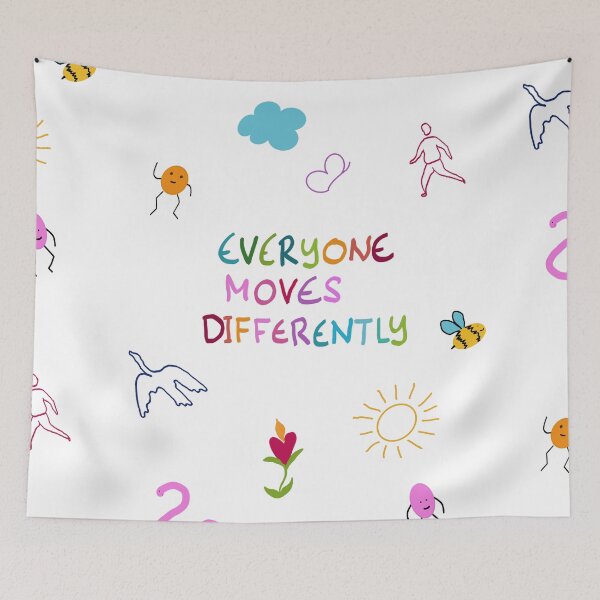Item preview, Everyone moves differently (and that’s okay) designed and sold by Feldymerch.