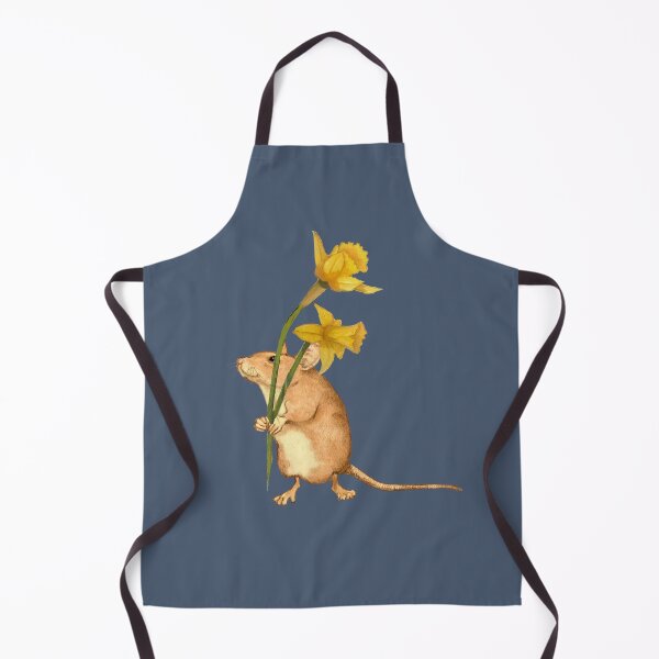 Item preview, Cute MOUSE Holding Two Daffodil Flowers, Narcissus designed and sold by JoyfulWhimsy.