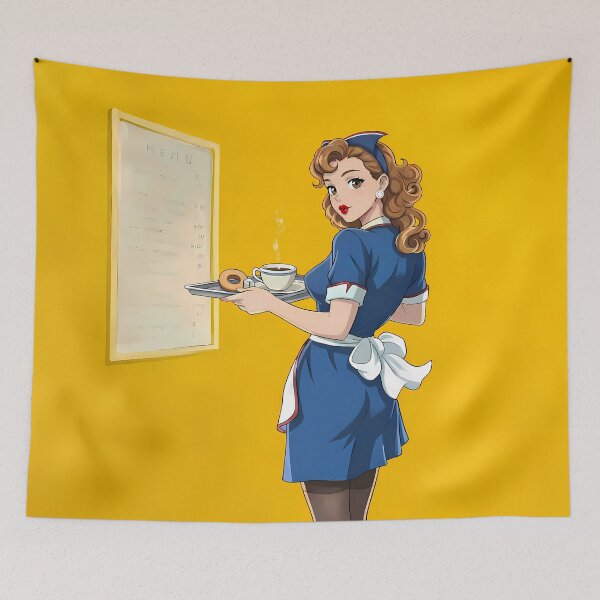 Item preview, Anime Pinup Waitress designed and sold by TheRDA.