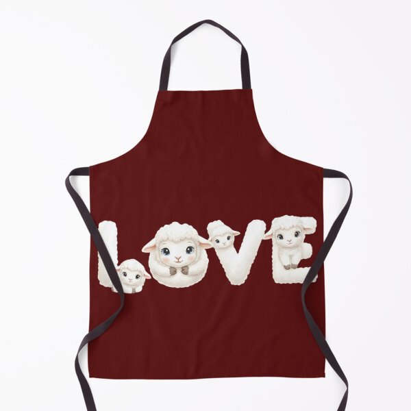 Item preview, "LOVE" Lettering with Cute Baby Lambs - Sweet Farm Animal Design designed and sold by VibranPalette.