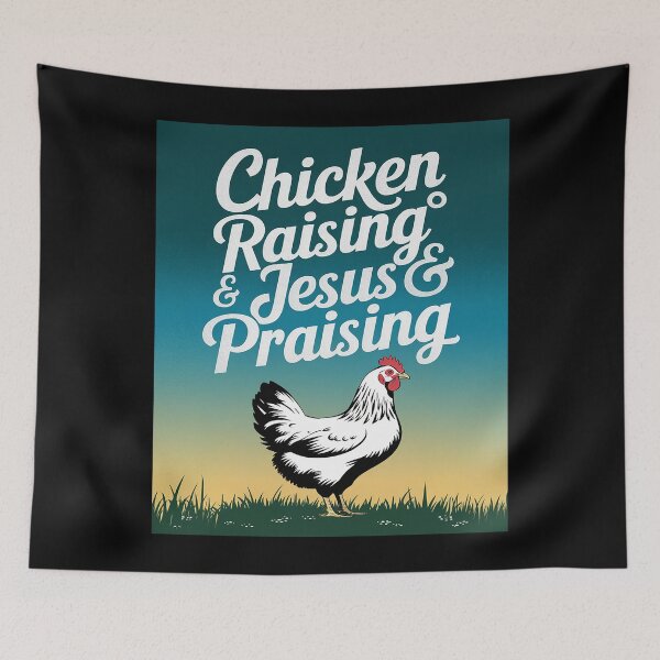 Item preview, Chicken Raising & Jesus Praising Christian Farmer  designed and sold by MythWoot.