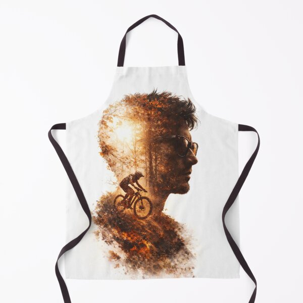 Item preview, DOWNHILL MINDSET – Double Exposure Mountain Bike Art designed and sold by Fextreme.