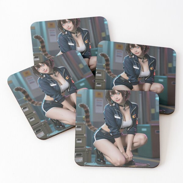 Item preview, Fox girl in tracksuit finds balance amid crates designed and sold by CathryneDelamort.