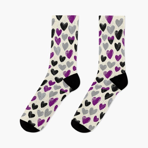 Item preview, Asexual Pride Heart Pattern - LGBTQ+ Valentine Aesthetic designed and sold by Cannaxes Studio.