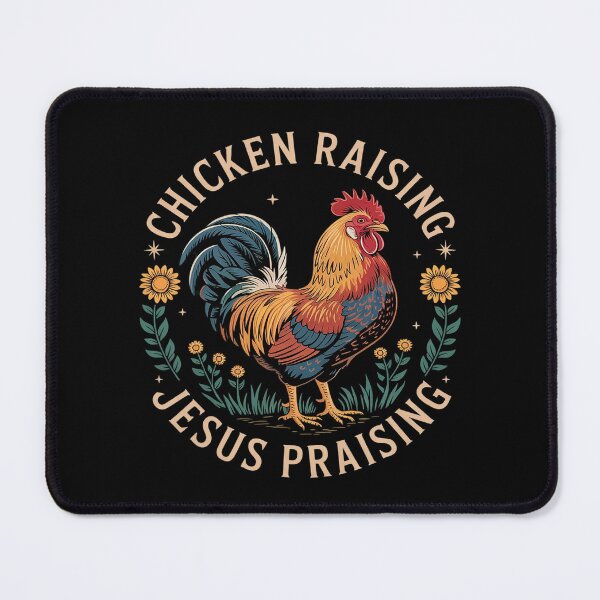 Item preview, Chicken Raising & Jesus Praising Christian Mens Womens designed and sold by AquaKiev.