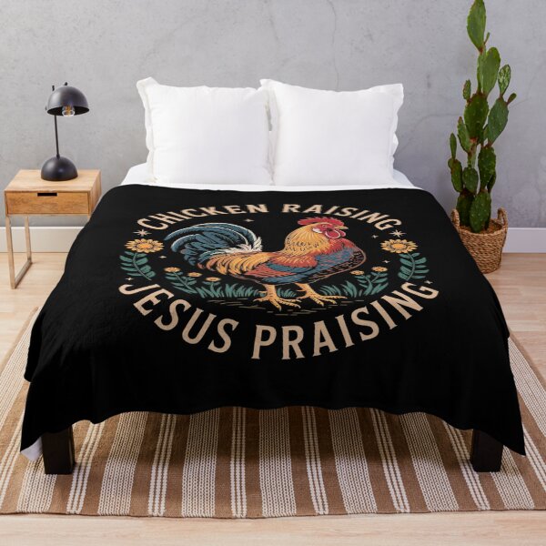 Item preview, Chicken Raising & Jesus Praising Christian Mens Womens designed and sold by AquaKiev.