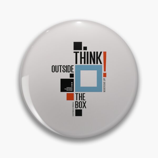 Item preview, Think Outside the Box Creative Quote Art | Innovative Mindset Typography for Visionaries designed and sold by Lineesh Kumar.