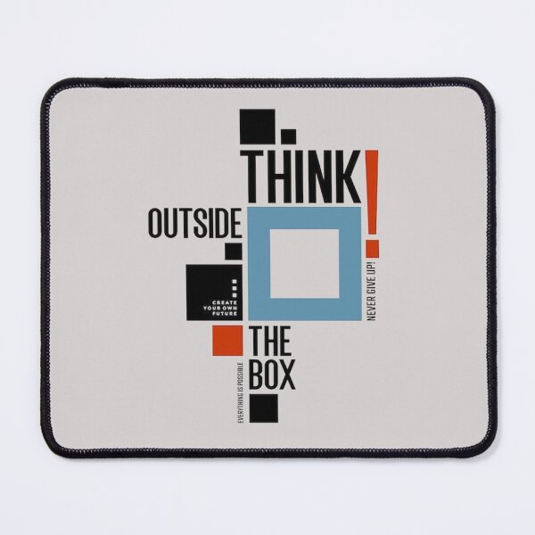 Item preview, Think Outside the Box Creative Quote Art | Innovative Mindset Typography for Visionaries designed and sold by Lineesh Kumar.