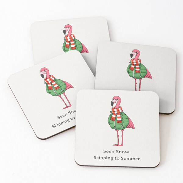 Item preview, Seen Snow Skipping to Summer Flamingo Design designed and sold by Ombrya.