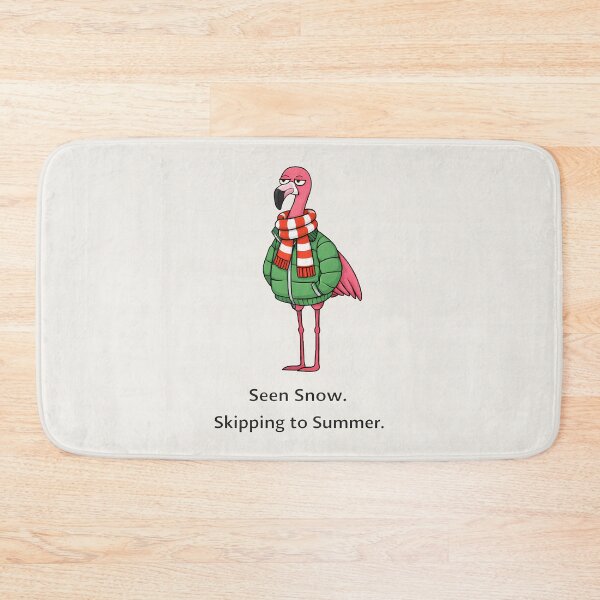 Item preview, Seen Snow Skipping to Summer Flamingo Design designed and sold by Ombrya.